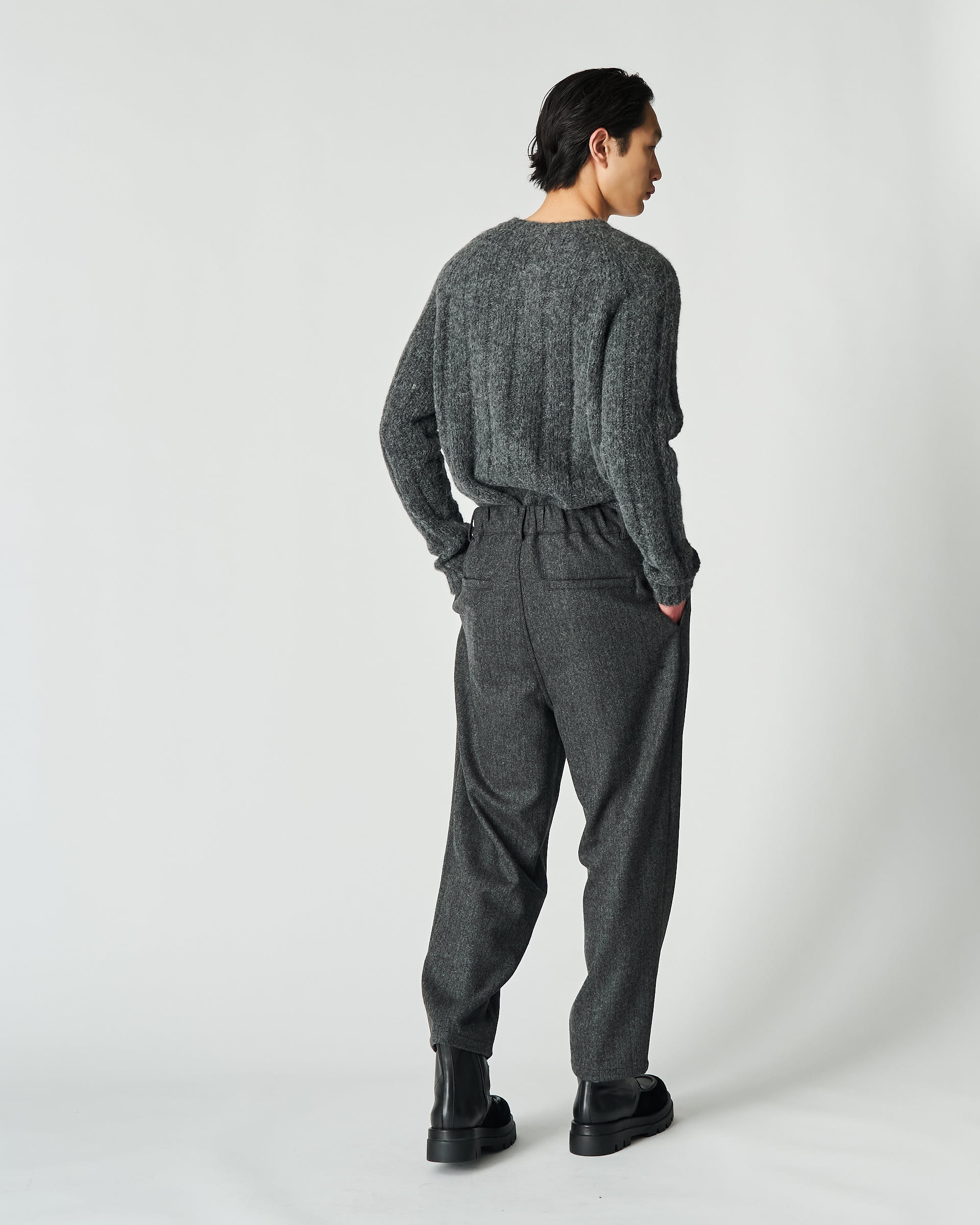 The Market Store | Pantalone Spinato Con Risvolto